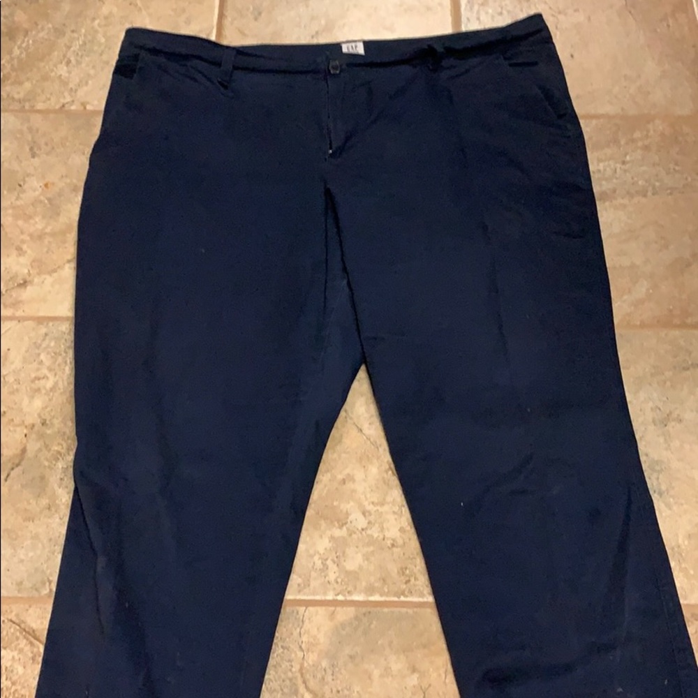Gap girlfriend navy chinos